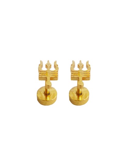 Rainvas Purple trishul earrings with ghungroos – Zupppy