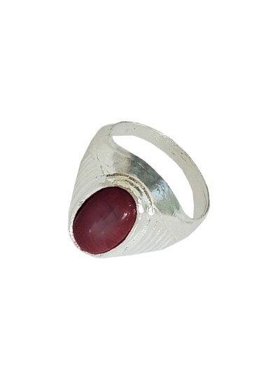 Buy Waama Jewels Oval Shape Eye Design Silver Ring for Men & Boys Online at  Best Prices in India - JioMart.