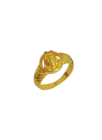 Manufacturer of 916 gold hanumanji design ring for men kdj-r001 | Jewelxy -  79913