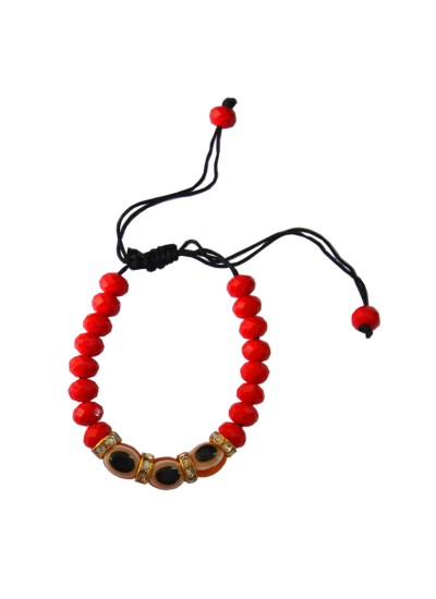Amazon.com: Adjustable Round Blue Stone Moti Beads 8 Evil Eye Nazar  Suraksha Kavach Freindship Wrist Band Cuff Rope Charming Bracelets for  Men's and Women's : Clothing, Shoes & Jewelry