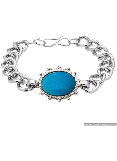 Buy Online Collections Bracelet Salman Khan Bracelet for men Jewellery  Steel Silver (Blue) at Amazon.in