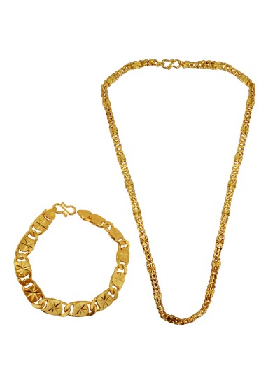 Buy 30 Inch Long Heavy Thick Sachin Tendulkar Chain Pure Gold Plated Daily  Wear Long Chain for Men